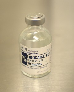 Lidocaine is a type of local anaesthetic. (Image: JL Johnson).